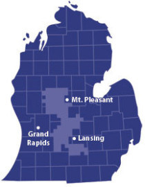 HomeWorks Service Area Map